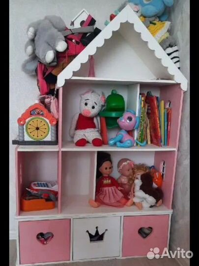 Большой кукольный домик деревянный