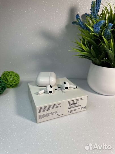 Наушники apple airpods 3 + чехол в подарок