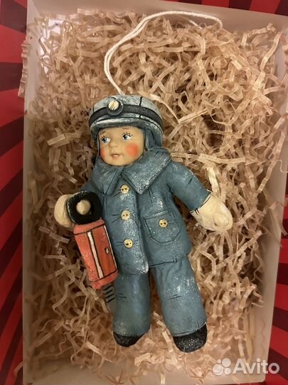 Елочная игрушка из попье маше