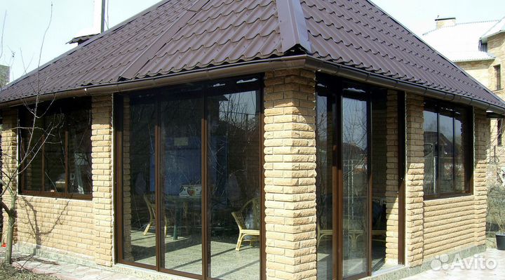 Остекление террас, веранд, беседок