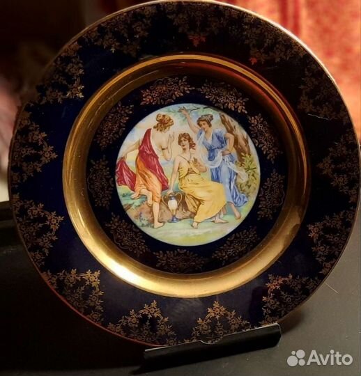 Тарелка Мадонна Богемия Чехословакия