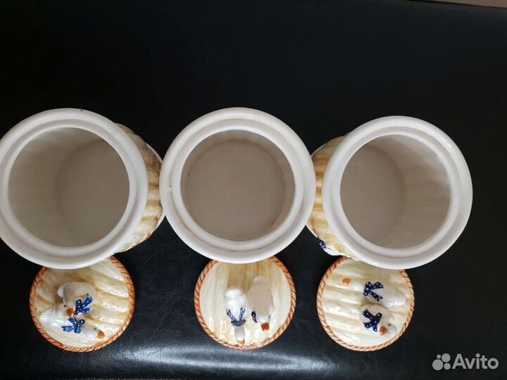 Керамические горшки для хранения сыпучих