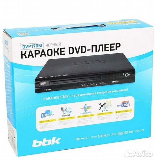 Проигрыватель караоке dvd bbk dvp176si
