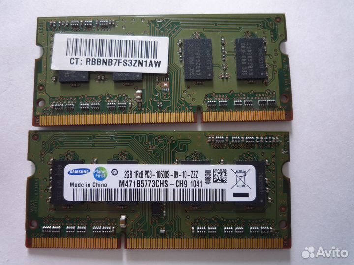 Оперативка Samsung DDR3 2GB 1Rx8 PC3+проц AMD N620