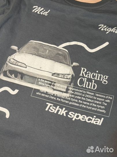 Футболка оверсайз y2k с машиной