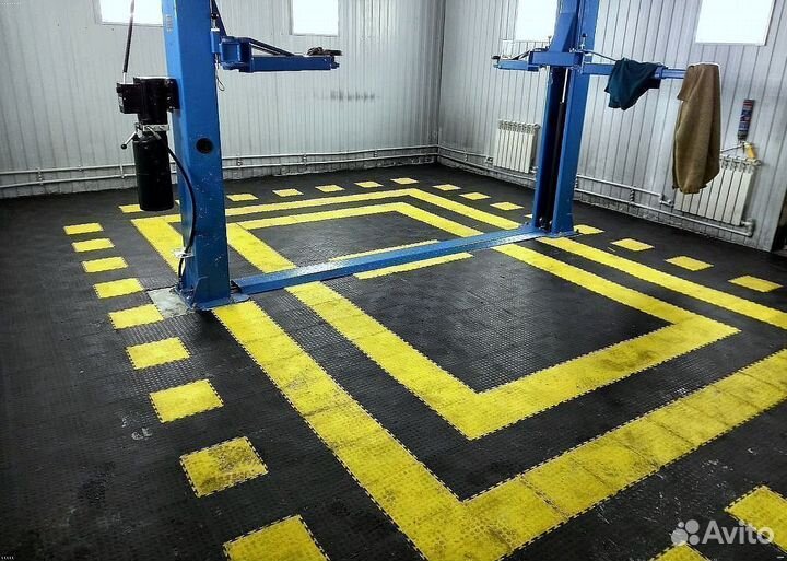 Модульная плитка в гараж