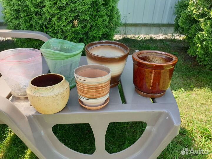 Горшки для орхидей стеклянные и керамика