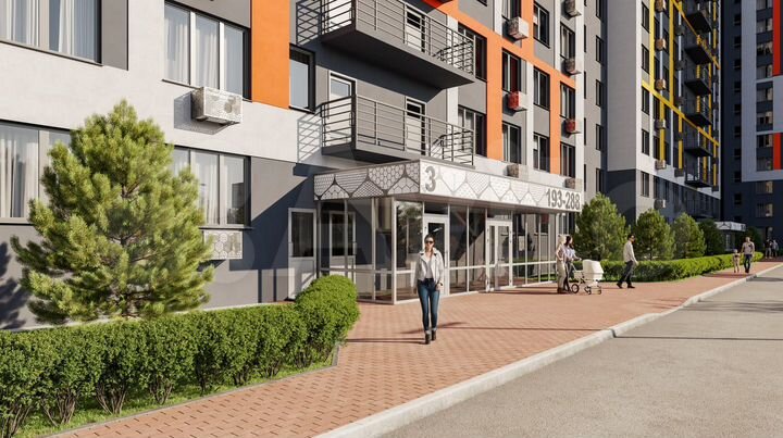 2-к. квартира, 66,4 м², 7/16 эт.