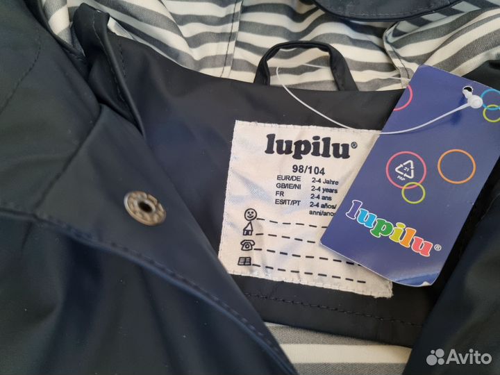 Непромокайка плащ новый Lupilu 98 104