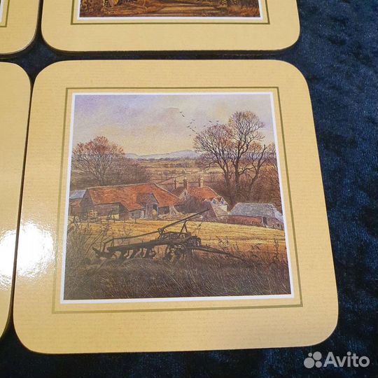 Подставки на пробковой основе под стаканы, кружки