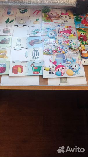 Развивающие карточки пазлы коврик