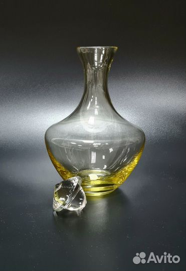 Бокалы, фужеры, рюмки, графин цветное стекло СССР