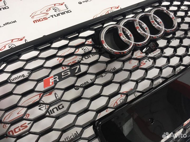 Решётка на Audi Q7 15-н.в. RSQ7 дизайн 3