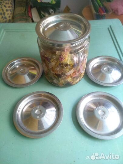 Крышка из нержавстали для укупорки банок