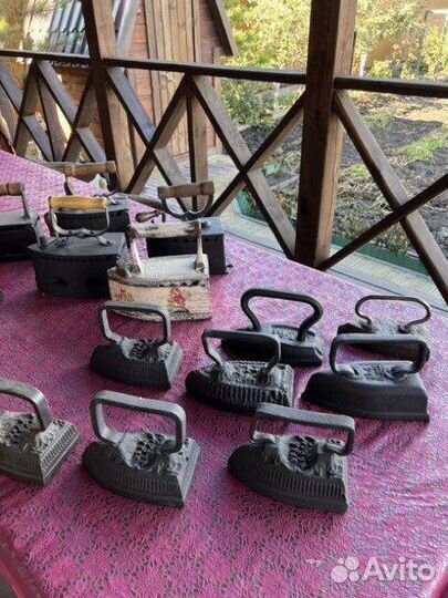 Утюг чугунный старинный