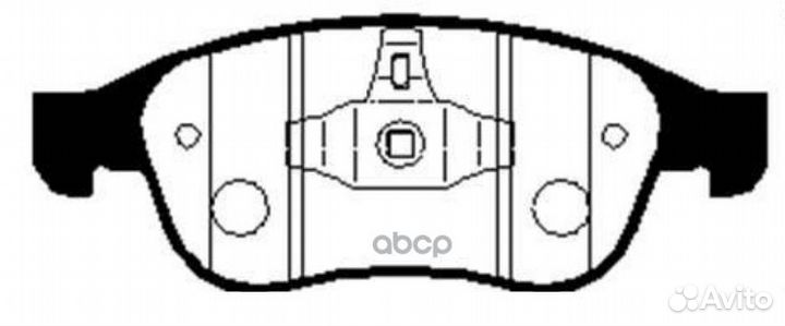 Колодки тормозные renault fluence 09- перед