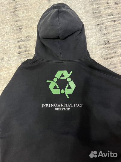 Vetements худи reincarnation service SS23