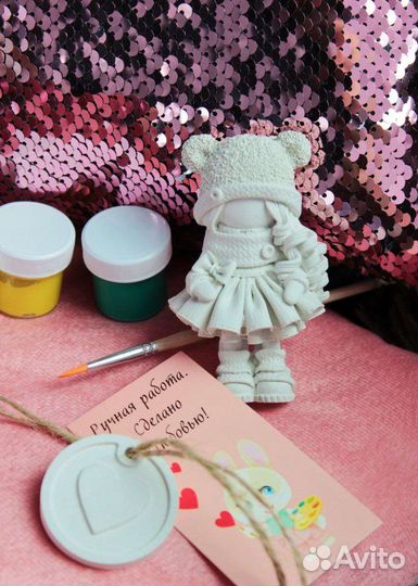 Куколки из гипса для раскрашивания