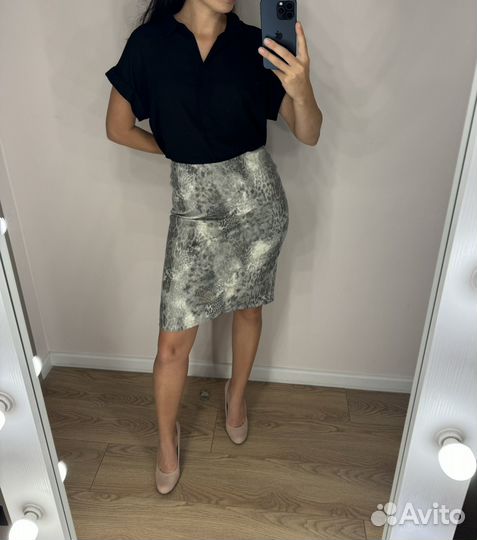 Юбка женская офисная змея