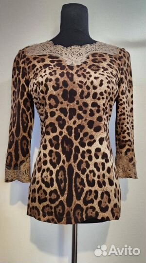 Dolce gabbana шёлковый топ оригинал