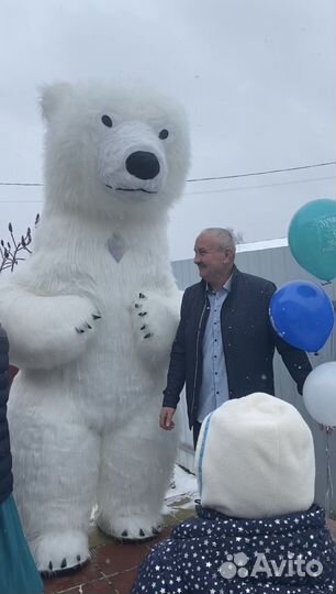 Белый мишка поздравление