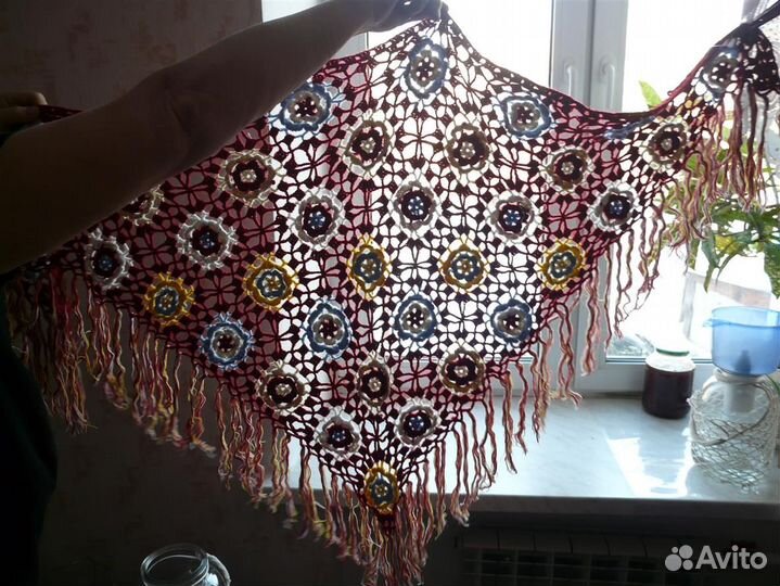 Шаль Шерстяная oggi Треугольная 105x155 см