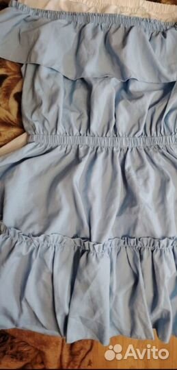 Сарафан женский голубой