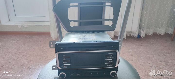 Штатная магнитола на kia rio 3