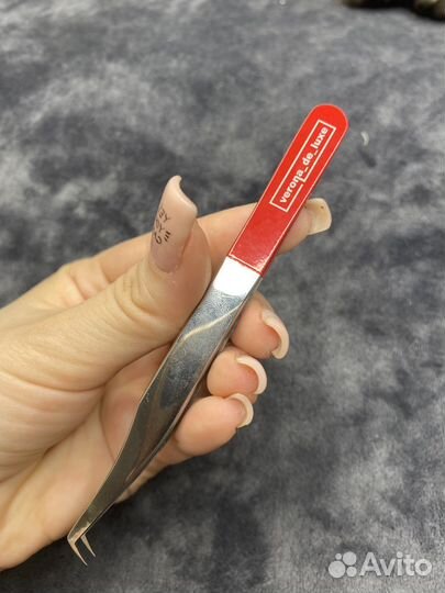 Пинцет для наращивания ресниц Verona comfort