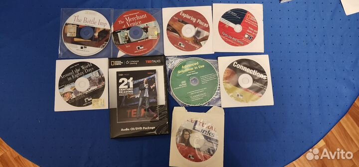 Диски для учебников французский, английский