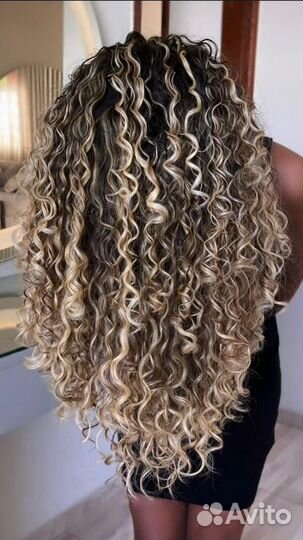 Биозавивка волос. афро, крупные кудри