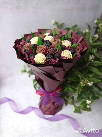Шоколадный букет/розы чудо