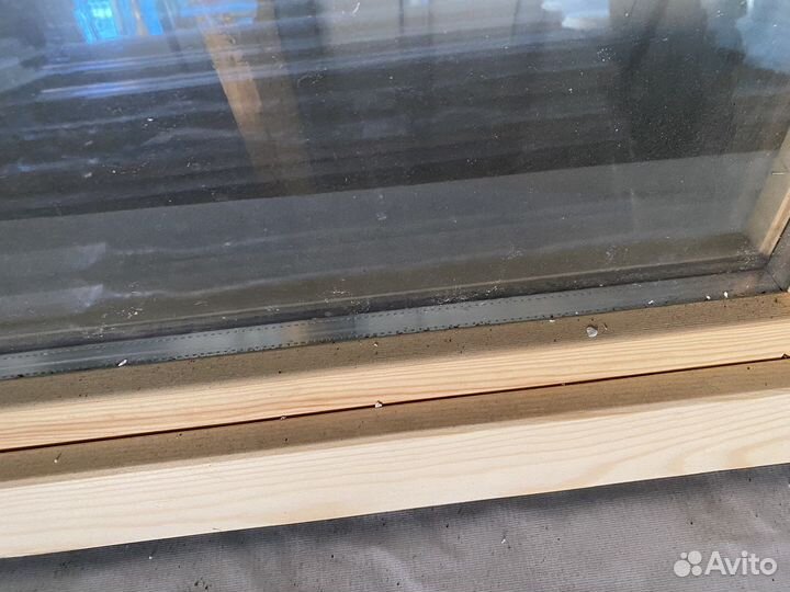 Окно банное деревянное