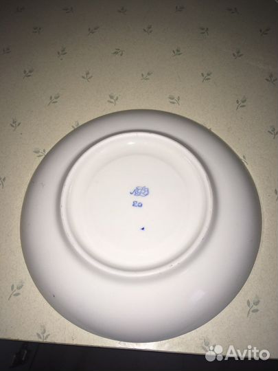 Чашки с блюдцами лфз кобальт