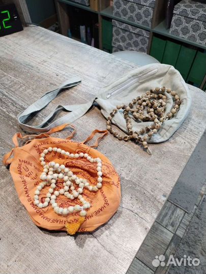 Оригинальные четки в льняном мешочке