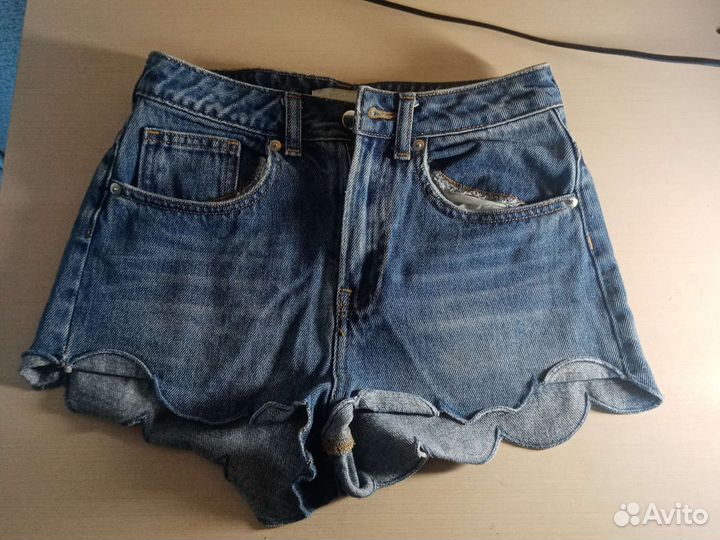 Джинсовые шорты H&M EUR32 CN155/60A