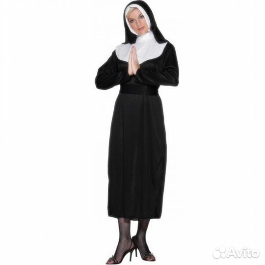 Костюм Монашки-2 (Платье,головной убор) FZ1218 чер