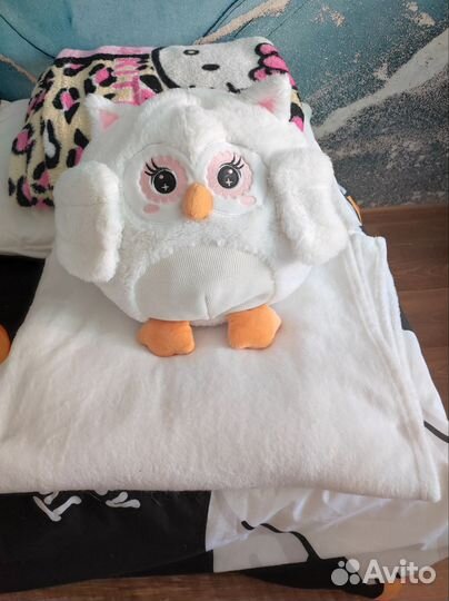 Сова подушка-одеяло