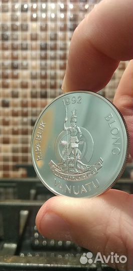 50 вату 1992 г. Вануату.Серебро