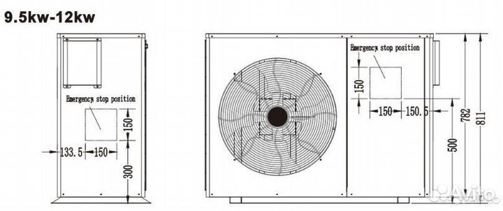 Тепловой насос воздух вода 12 квт