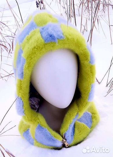 Капор капюшон из норки