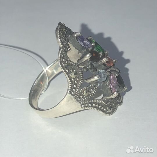 Серебряное кольцо 925 вес 7,55