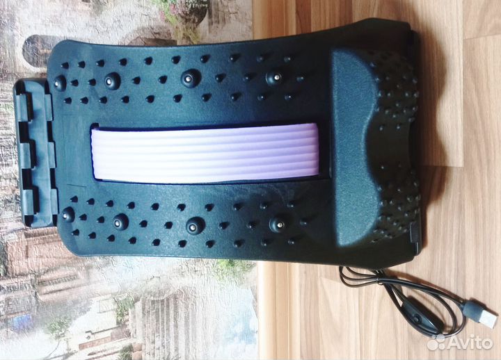 Массажер для спины шеи поясницы Мостик с эл массаж