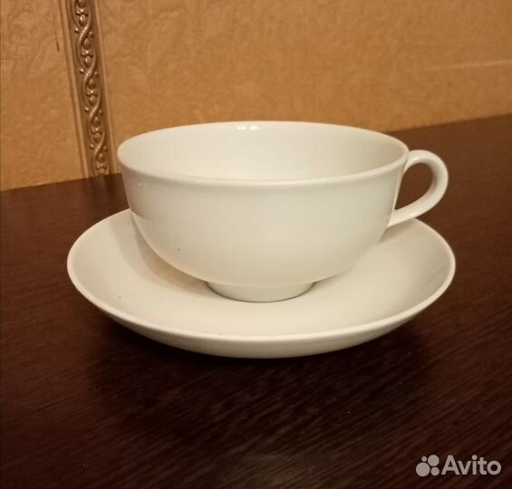 Новая фарфоровая Чашка с блюдцем