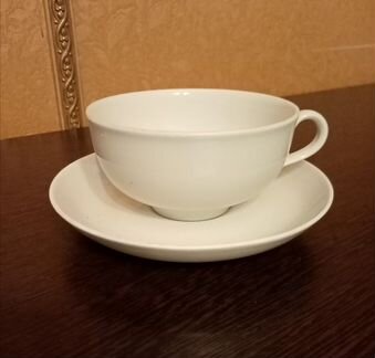 Новая фарфоровая Чашка с блюдцем