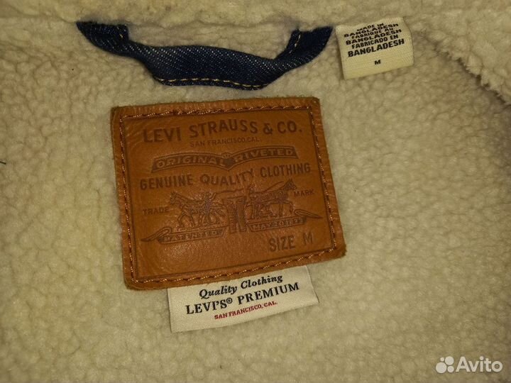 Джинсовая куртка шерпа Levis