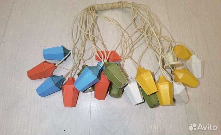 Елочная гирлянда Фонарики СССР