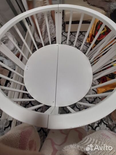 Детская кроватка трансформер круглая