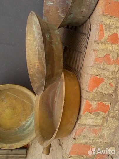 Таз латунный антикварный