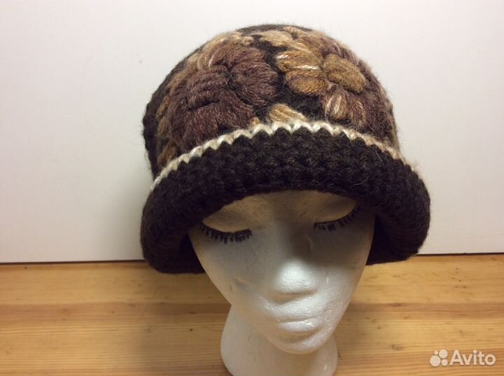 Стильная шоколадная шляпка, 56-59, арт 202